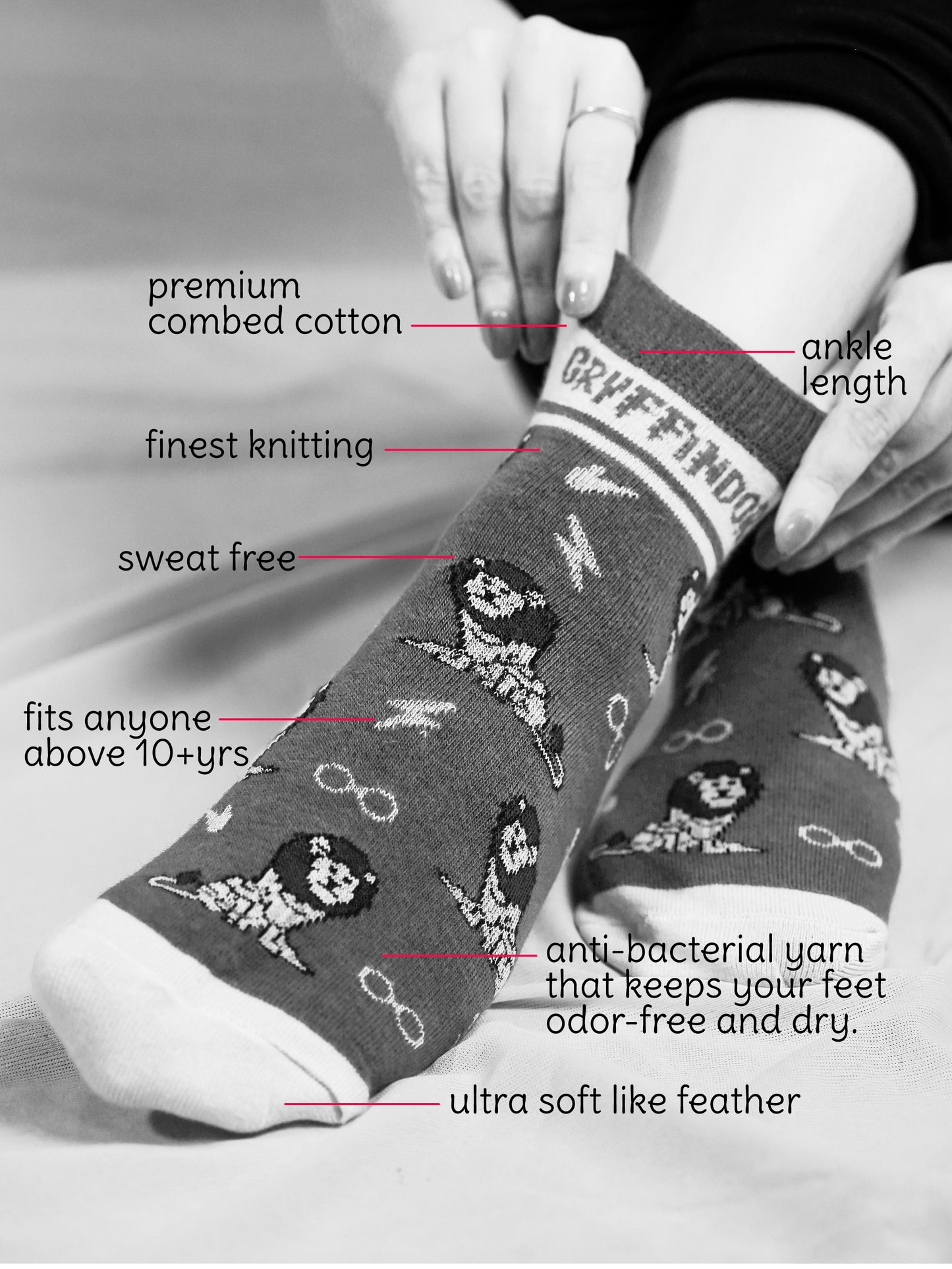 Harry Potter Socks Women (Slytherin & Ravenclaw Combo)